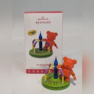 Hallmark Keepsake Ornament, "Color Me Merry" 2017, Spins, EUC, Original Box